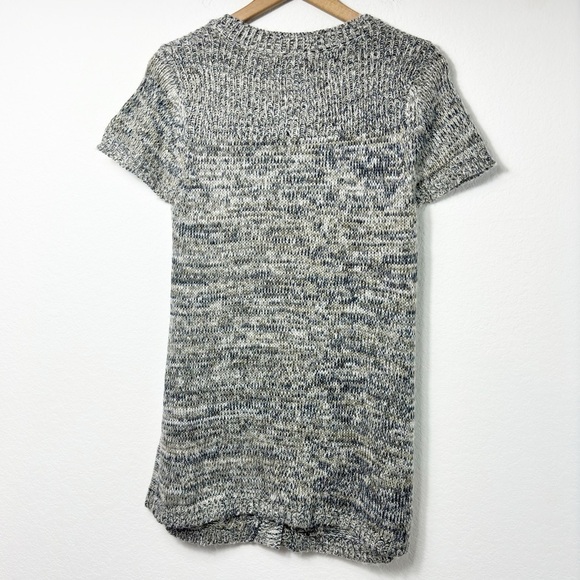 LOULOU XL GREY SHORT SLEEVE WOMEN SWEATER WITH BUTTONS SIZE XL BRAND NEW W/TAG - Picture 3 of 7